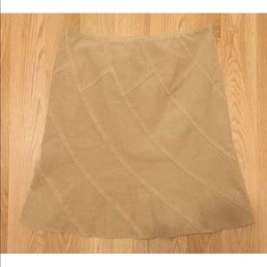 Elie Tahari Women’s Corduroy Skirt 10 Tan